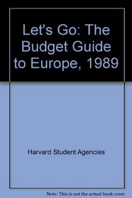 Let's Go: The Budget Guide to Europe, 1989