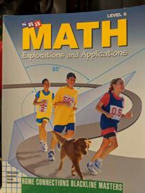 SRA Math Explorations and Applications: Home Connections Blackline Masters - Level 6