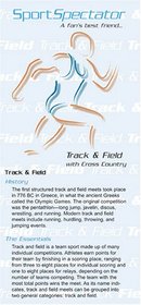 SportSpectator Track and Field Guide, with Cross Country (Basic Track and Field Rules and Strategies)