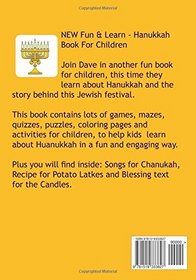 Hanukkah Fun Book For Children: Hanukiah | Dreidel | Latkes | Judah Maccabee | Menorah | Candles | Miracle | Cruse of Oil | Chanukah Songs
