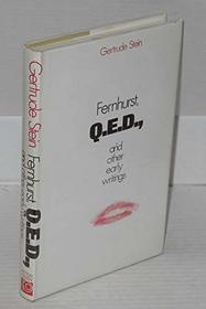 Fernhurst, Q.E.D.and Other Early Writings