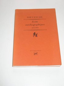 Écrits autobiographiques 1856-1869 (Ancien prix éditeur : 28.00  - Economisez 50 %)