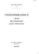 Ungdomsdramer (August Strindbergs samlade verk) (Swedish Edition)
