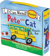 Pete the Cat Phonics Box: Includes 12 Mini-Books Featuring Short and Long Vowel Sounds (My First I Can Read)