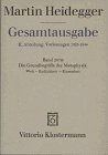 Gesamtausgabe, Ln, Bd.29/30, Die Grundbegriffe der Metaphysik