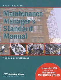Maintenance Manager's Standard Manual [With CDROM]