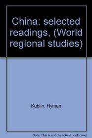 China: selected readings, (World regional studies)