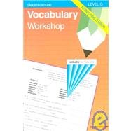 Vocabulary Workshop: Level G
