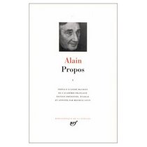 Propos (Bibliotheque de la Pleiade) Volume 1 (French Edition)