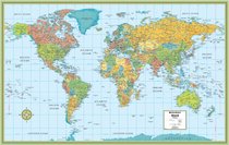 World Rolled Map (M Series World Wall Maps)