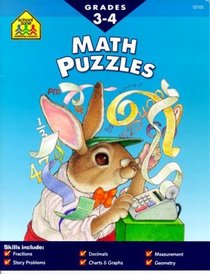 Math Puzzles, Grades 3-4