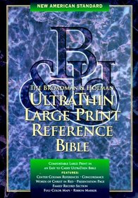 Holy Bible: Ultrathin Large Print Reference Bible : New American Standard, Burgundy Genuine Leather : Large Print