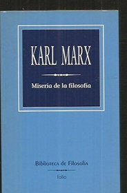 Miseria de La Filosofia (Spanish Edition)