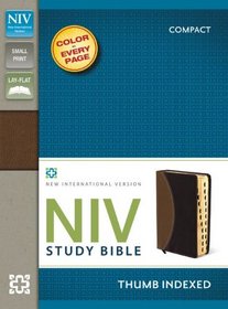NIV Study Bible, Compact Indexed