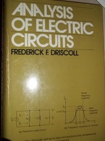 Analysis of Electric Circuits (Prentice-Hall series in electronic technology)