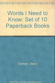 Words I Need to Know: Set of 10 Paperback Books