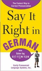 Say It Right In German (Say It Right!)