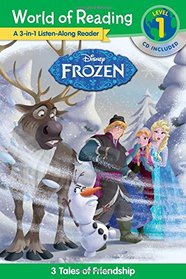 World of Reading: Frozen Frozen 3-in-1 Listen-Along Reader (World of Reading Level 1): 3 Royal Tales with CD!