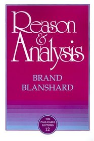 Reason  Analysis (Paul Carus Lectures (Paperback))