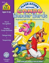 Wonder Words: Beginning Sight Words & Picture Words (Flash Action Software Combo)