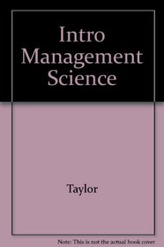 Intro Management Science