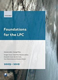 Foundations for the LPC 2009-2010 (Blackstone Legal Practice Course Guide)