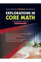 Explorations in Core Math Georgia: Common Core GPS Student Edition Coordinate Algebra 2014