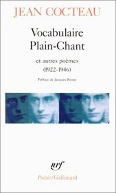 Vocabularie / Plain Chant (Collection Poesie) (French Edition)