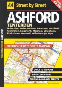 AA Street by Street: Ashford, Tenterden