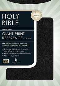 King James Compact Giant Print Bible (Black Bonded Leather)