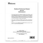 Horizons Math K Worksheet Packet (Horizons Math, Kindergarten)