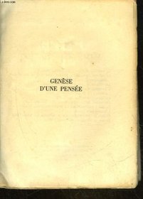 Genese d'une Pensee  Lettres 1914 1919