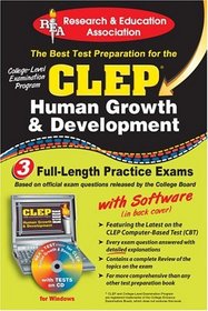 CLEP Human Growth  Development w/ CD (REA) - The Best Test Prep for the CLEP (Test Preps)