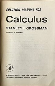 Calculus: Solutions Manual