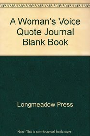 A Woman's Voice Quote Journal Blank Book