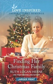 Finding Her Christmas Family (Golden Grove, Bk 3) (Love Inspired, No 1312) (Larger Print)
