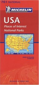Michelin USA: Places of Interest National Parks (Map)