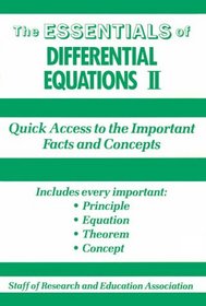 Essentials of Differential Equations, 2 (Essentials)