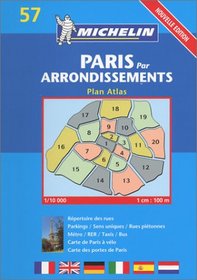 Michelin Paris Par Arrondissements Plan Atlas: Nouvelle Edition (Michelin Maps)