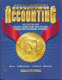 Century 21 Accounting: Multicolumn Study Guide and Recycling Problem Working Papers
