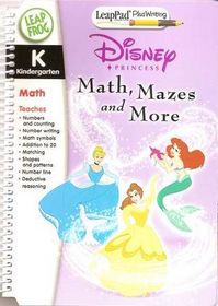Disney Princess Math, Mazes and More Leap Frog LeapPad plus Writing K