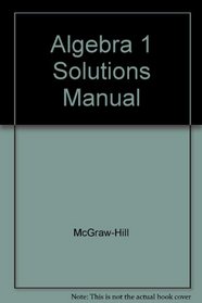 Algebra 1 Solutions Manual