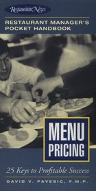 Menu Pricing: Restaurant Manager's Pocket Handbook Series