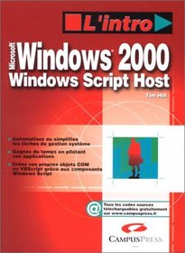 Windows 2000 : Windows Script Host