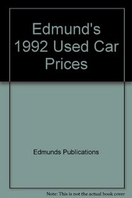 Edmund's 1992 Used Car Prices
