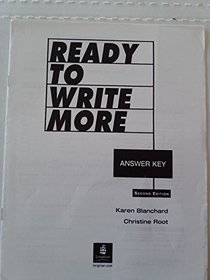Ready to Write More. Answer Key