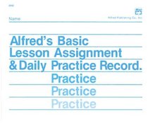 Lesson Assignment and Practice Record