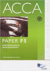 ACCA - F5 Performance Management: Revision Kit