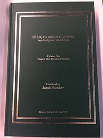 Pesiqta deRab Kahana, Vol. I