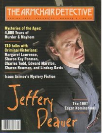 The Armchair Detective. Spring 1997. Jeffery Deaver Cover.